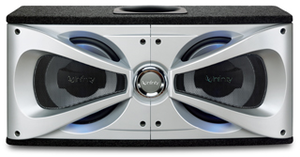 REFERENCE 1220DE - Black - Dual 12 inch (300mm) Preloaded Enclosure with Slipstream™ Port - Hero